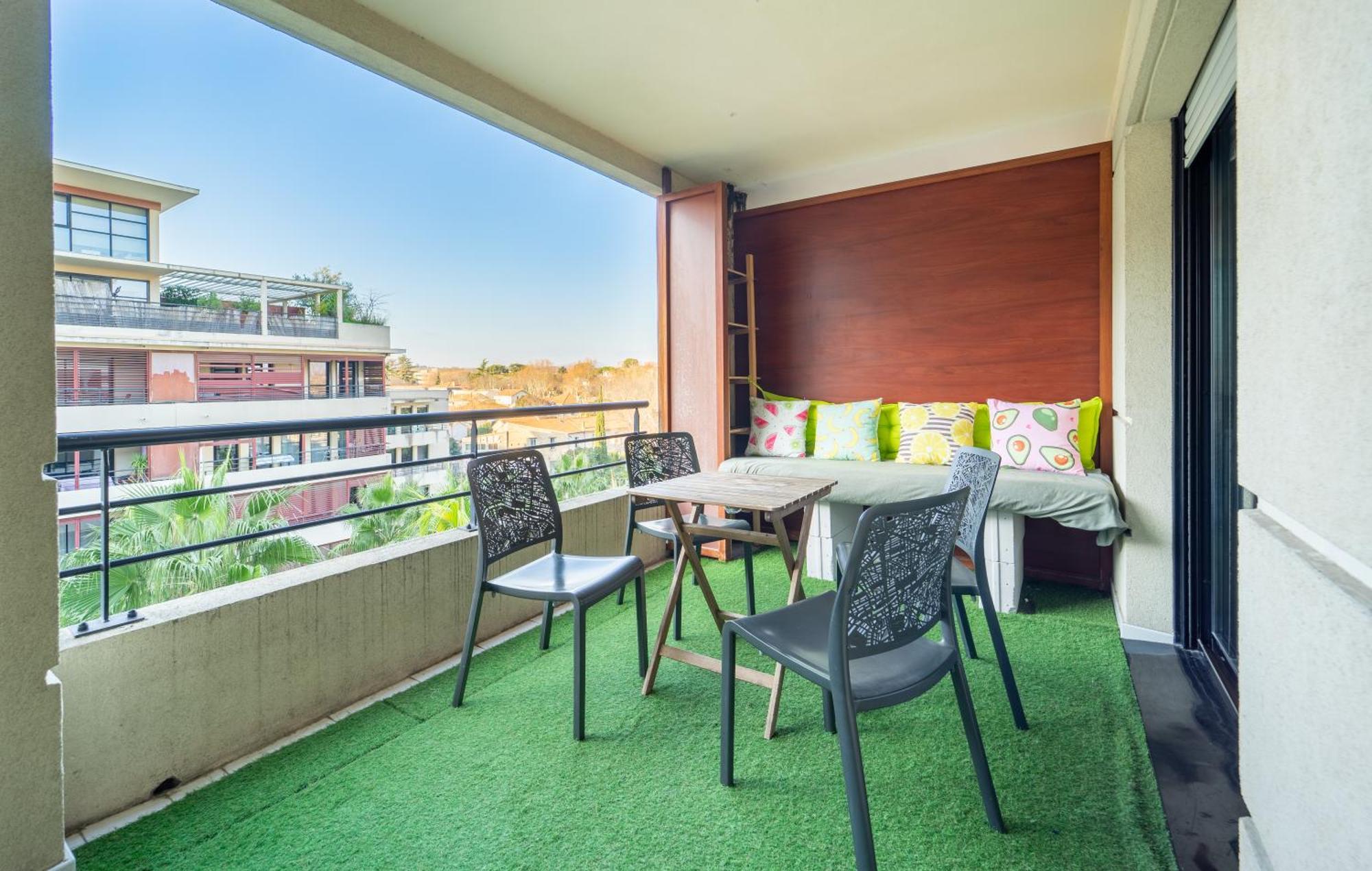 Le Dory - Spacieux, Climatisation, Terrasse & Parking Montpellier Esterno foto